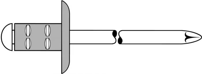 Blindklinknagel aluminium/staal PolyGrip 4 mm 0,5 - 6,5 mm 500st. doos