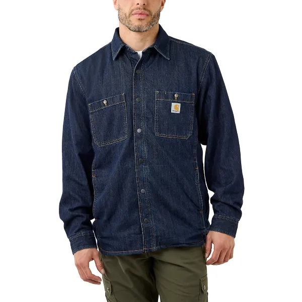 Carhartt DENIM FLEECE LINED SNAP FRONT SHIRT