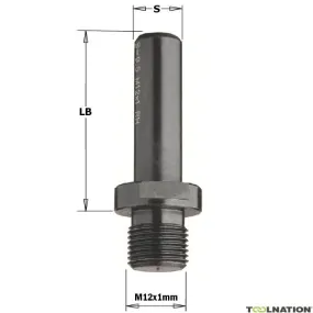 CMT 533.100.02 Schacht voor uitwisselbare boor of potscharnierfrees, 60m, schacht 10x50 links