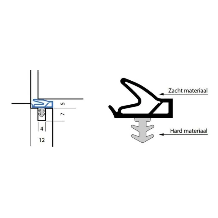 Dichting AC6363H FH zwart (doos=100m)