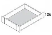 LEGRABOX op MAAT  M BLUM CE - OG OrionGrijs - 550mm - Hoogte M 90,5mm (M106) - LichtGrijs