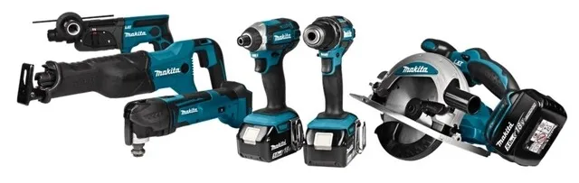 Makita 18 V Combiset Voor Divers Zaag-, Boor- En (Slag)Schroefwerk DLX6038T