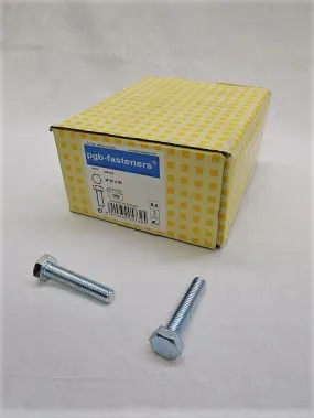 Zeskanttapbout M10 x 50 mm verzinkt, doos 100 stuks